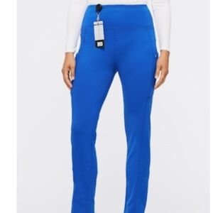 Used JAANUU women’s yoga scrub pant size small Royal blue